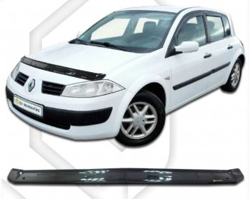 Дефлектор капота CA-Plastiс Renault Megane  хэтчбэк 5 дв. (2002-2006)  дорестайлинг