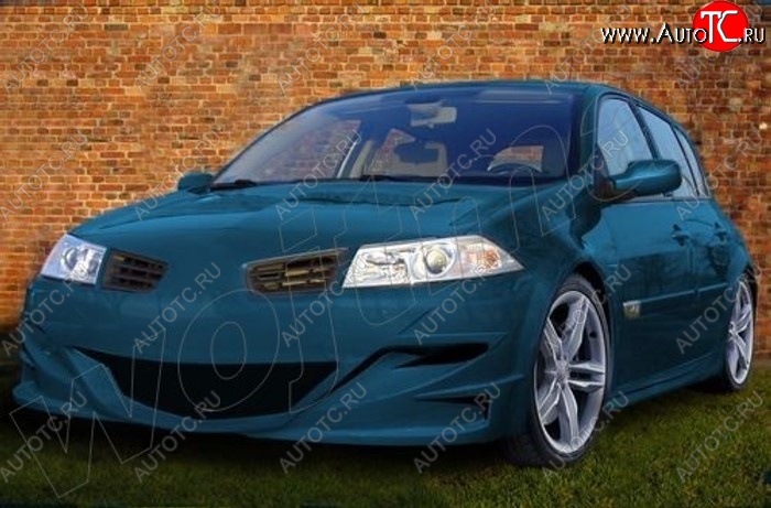 28 999 р. Передний бампер R1 Renault Megane седан  рестайлинг (2006-2009)  с доставкой в г. Майкоп