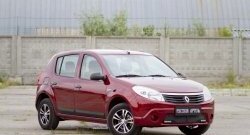 3 399 р. Молдинги дверей RA (Stepway, широкие, комплект) Renault Sandero Stepway (BS) (2010-2014) (Поверхность шагрень)  с доставкой в г. Майкоп. Увеличить фотографию 2