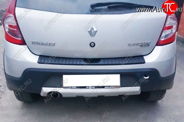 989 р. Защитная накладка заднего бампера Тюн-Авто  Renault Sandero Stepway  (BS) (2010-2014)  с доставкой в г. Майкоп