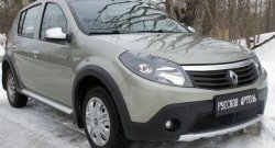 2 199 р. Защитная сетка решетки переднего бампера РА Renault Sandero Stepway (BS) (2010-2014)  с доставкой в г. Майкоп. Увеличить фотографию 4