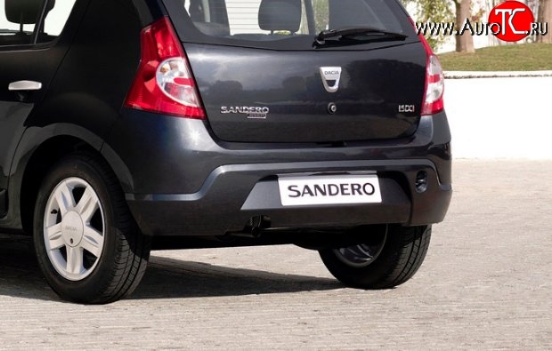 6 849 р. Задний бампер Стандартный Renault Sandero (BS) (2009-2014) (Неокрашенный)  с доставкой в г. Майкоп