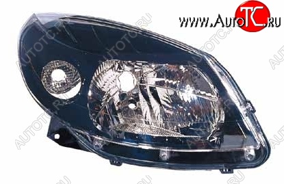 3 099 р. Фара BRIGHTROAD (чёрная, правая) Renault Sandero Stepway (BS) (2010-2014)  с доставкой в г. Майкоп