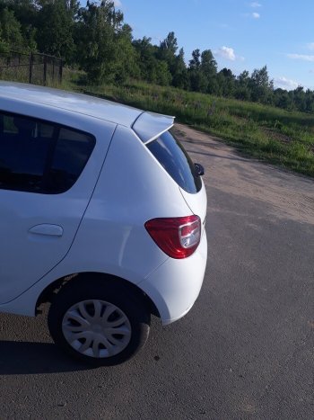 5 599 р. Спойлер INMAX Renault Sandero Stepway (B8) рестайлинг (2018-2022) (неокрашенный)  с доставкой в г. Майкоп. Увеличить фотографию 3