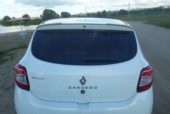 5 599 р. Спойлер INMAX Renault Sandero Stepway (B8) рестайлинг (2018-2022) (неокрашенный)  с доставкой в г. Майкоп. Увеличить фотографию 4