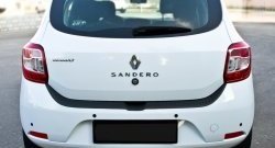 1 739 р. Накладка защитная на задний бампер RA Renault Sandero (B8) дорестайлинг (2014-2018)  с доставкой в г. Майкоп. Увеличить фотографию 5