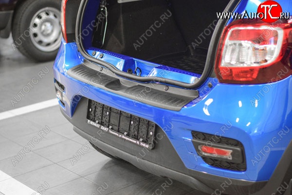 499 р. Защитная накладка заднего бампера Тюн-Авто  Renault Sandero Stepway  (B8) (2014-2018) дорестайлинг  с доставкой в г. Майкоп