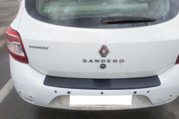 499 р. Защитная накладка заднего бампера Тюн-Авто  Renault Sandero Stepway  (B8) (2014-2018) дорестайлинг  с доставкой в г. Майкоп. Увеличить фотографию 4