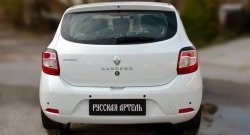 499 р. Реснички задних фонарей RA Renault Sandero (B8) дорестайлинг (2014-2018) (Неокрашенные)  с доставкой в г. Майкоп. Увеличить фотографию 2