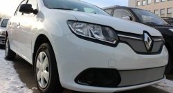 1 539 р. Нижняя сетка на бампер Stepway Russtal (хром) Renault Sandero (B8) дорестайлинг (2014-2018)  с доставкой в г. Майкоп. Увеличить фотографию 3