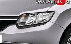 Защита фар Renault Sandero  (B8) - Sandero Stepway  (B8) (Classic черный)