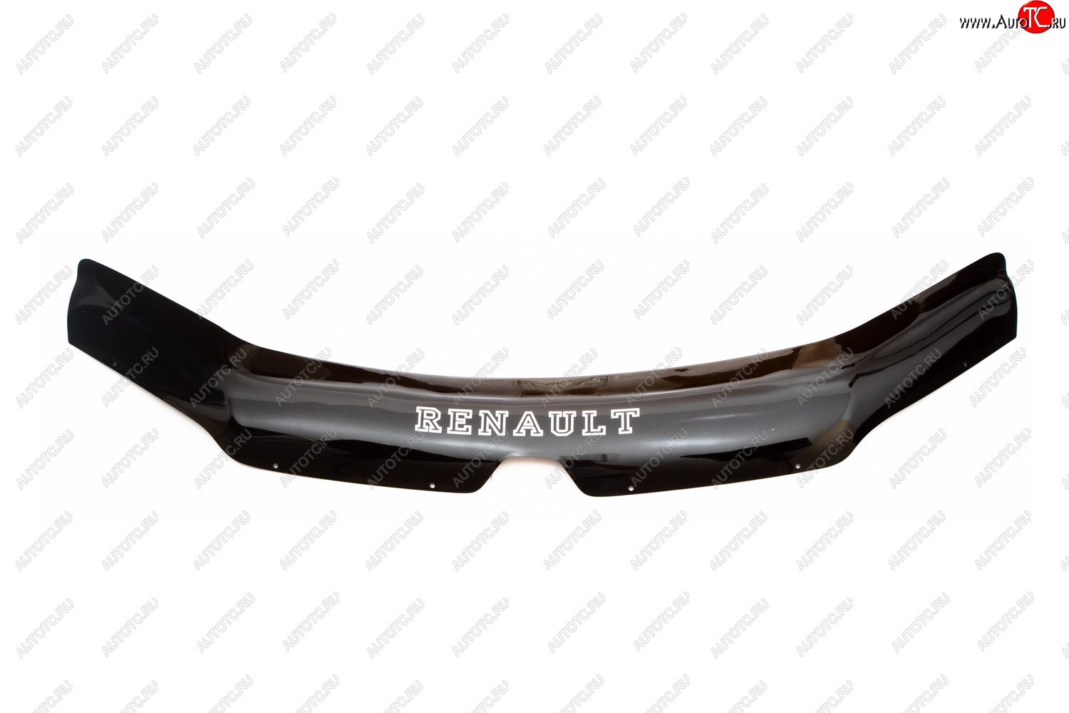 1 699 р. Дефлектор капота REIN (ЕВРО крепеж) Renault Sandero (B8) дорестайлинг (2014-2018)  с доставкой в г. Майкоп