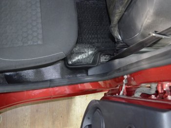 2 299 р. Накладки на ковролин KART Renault Sandero (B8) дорестайлинг (2014-2018) (Без покрытия)  с доставкой в г. Майкоп. Увеличить фотографию 3