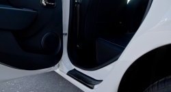 1 689 р. Накладки на порожки автомобиля RA (комплект) Renault Sandero (B8) дорестайлинг (2014-2018)  с доставкой в г. Майкоп. Увеличить фотографию 2