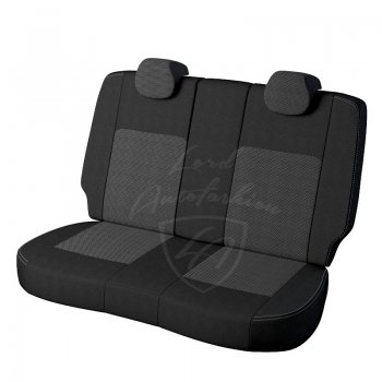 4 699 р. Чехлы для сидений Lord Autofashion Турин (жаккард, раздельная спинка)  Renault Sandero  (B8) (2014-2025) дорестайлинг, рестайлинг (Черный, вставка Тома серый)  с доставкой в г. Майкоп. Увеличить фотографию 2