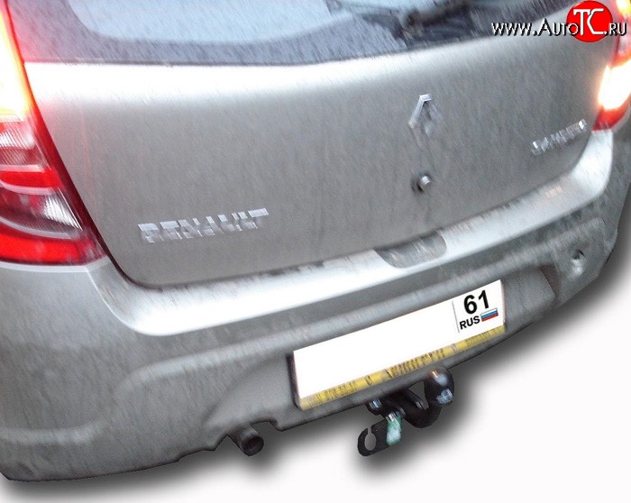 7 999 р. Фаркоп Лидер Плюс Renault Sandero (BS) (2009-2014) (Без электропакета)  с доставкой в г. Майкоп