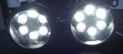 1 899 р. Разработка и создание уникальных дневных ходовых огней LED АвтоТК KIA Optima 2 MG седан (2005-2010) (4 LED/модуль, Цвет свечения: холодный белый, Выключение ДХО при габаритах, Взамен ПТФ)  с доставкой в г. Майкоп. Увеличить фотографию 2