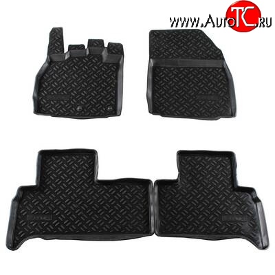 1 699 р. Комплект ковриков в салон Aileron 4 шт. (полиуретан)  Renault Scenic  3 (2009-2012)  с доставкой в г. Майкоп