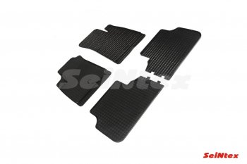 Резиновые коврики в салон с рисунком Сетка SeiNtex Renault Scenic  1 (1996-2003)