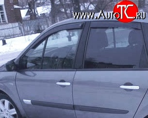 2 069 р. Дефлекторы окон (ветровики) Novline 4 шт Renault Scenic 2 (2003-2009)  с доставкой в г. Майкоп