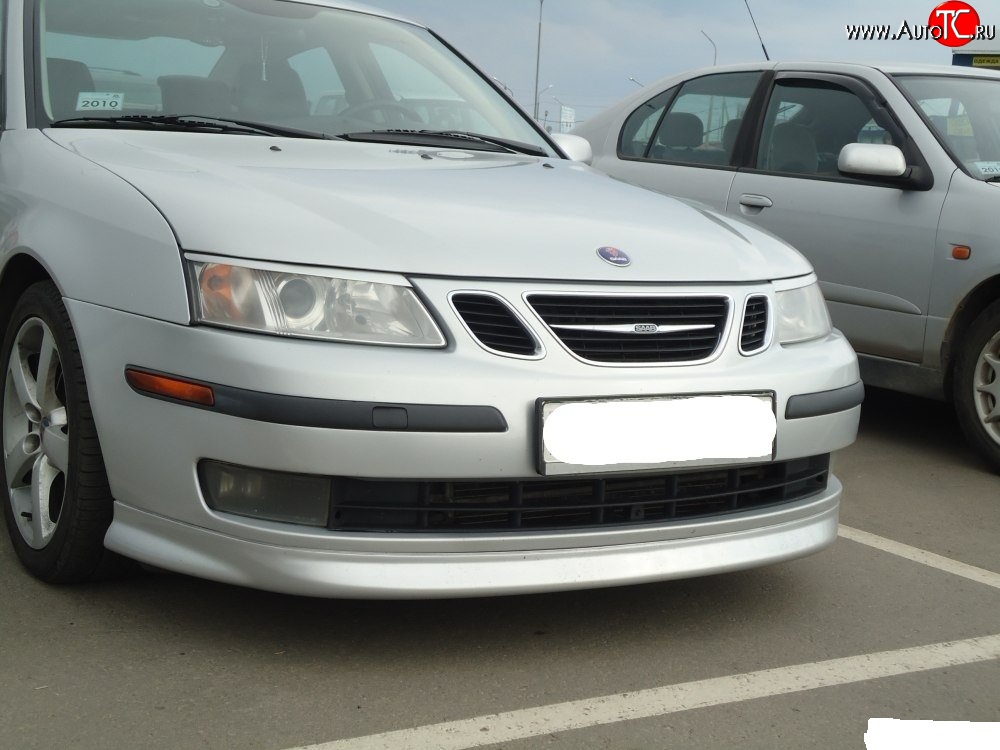 7 299 р. Накладка Sport на передний бампер SAAB 9-3 YS3F универсал дорестайлинг (2003-2007)  с доставкой в г. Майкоп