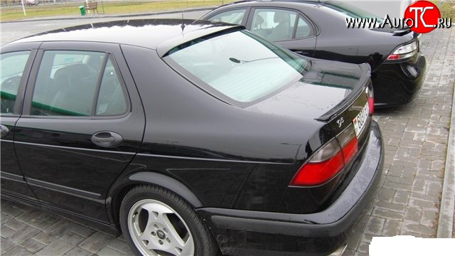 6 199 р. Козырёк на заднее лобовое стекло Sport SAAB 9-5 YS3E седан 2-ой рестайлинг (2005-2009)  с доставкой в г. Майкоп