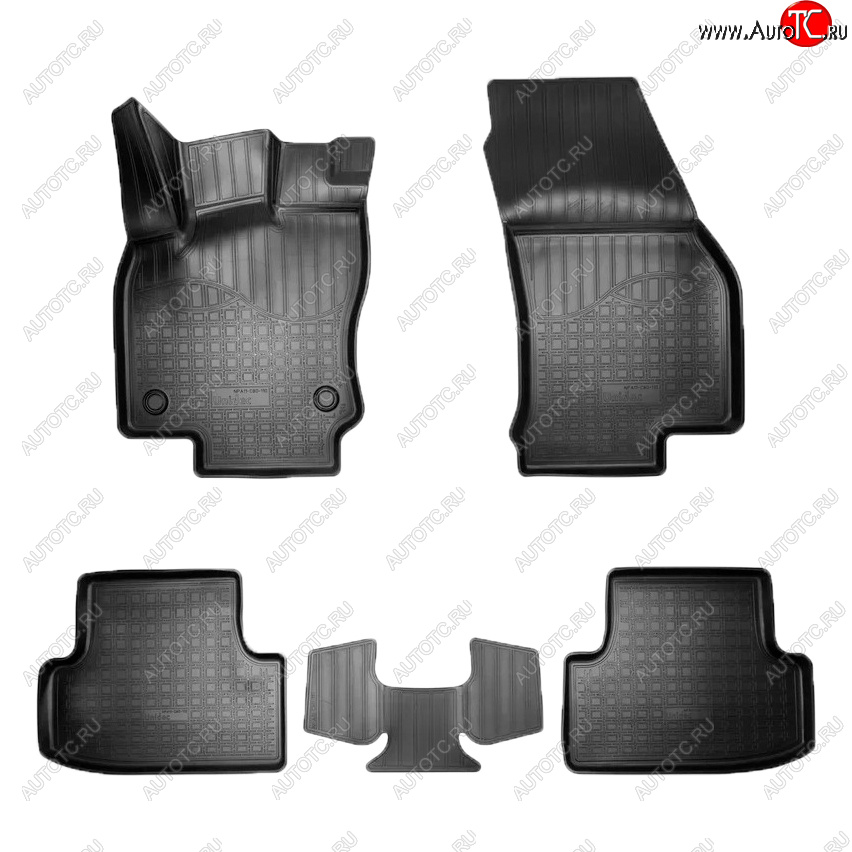 2 399 р. Коврики салона Norplast Seat Ateca 5FP (2016-2025) (Цвет: черный)  с доставкой в г. Майкоп