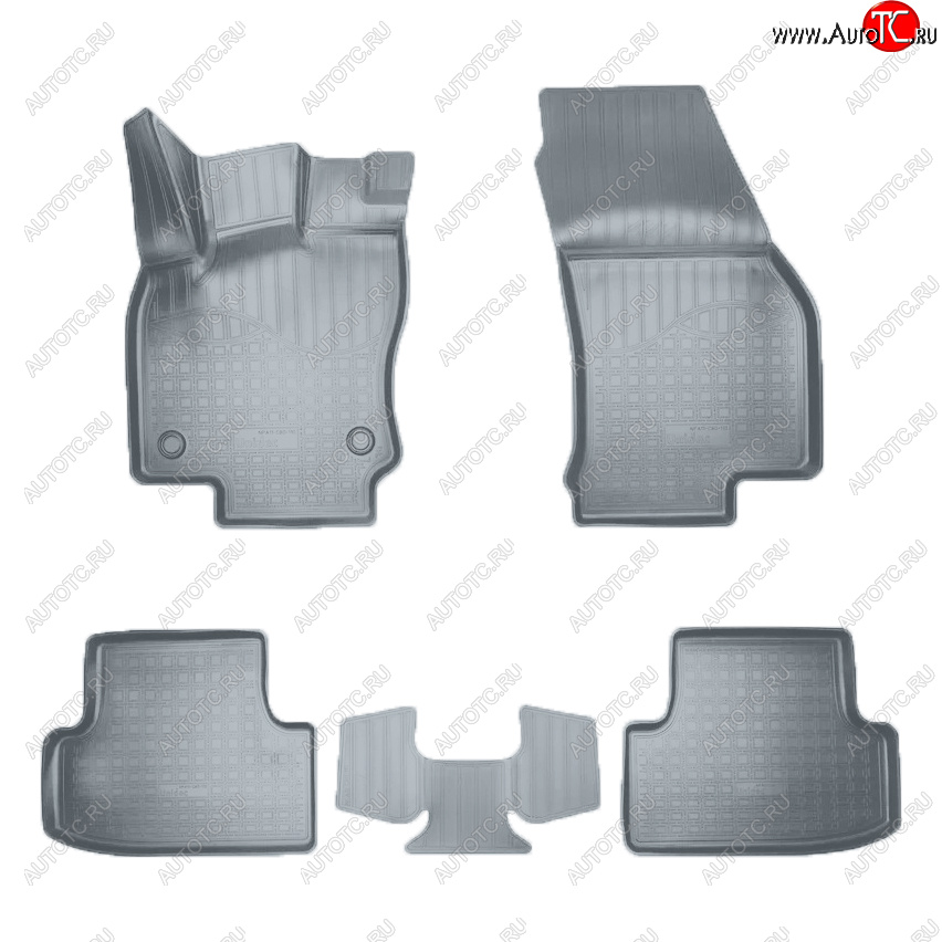 3 089 р. Коврики салона Norplast  Seat Ateca  5FP (2016-2025) (Цвет: серый)  с доставкой в г. Майкоп