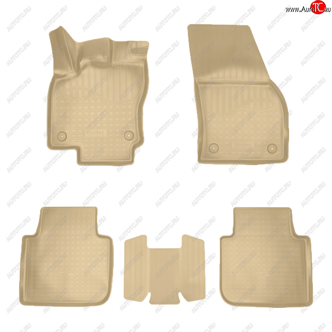3 089 р. Коврики салона Norplast Unidec  Seat Tarraco  KN2 (2018-2025) (бежевые)  с доставкой в г. Майкоп