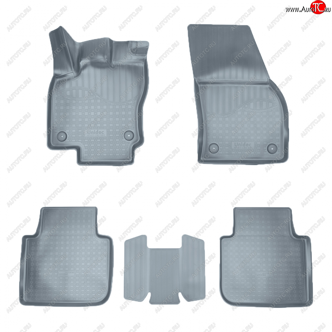 3 089 р. Коврики салона Norplast Unidec  Seat Tarraco  KN2 (2018-2025) (серые)  с доставкой в г. Майкоп