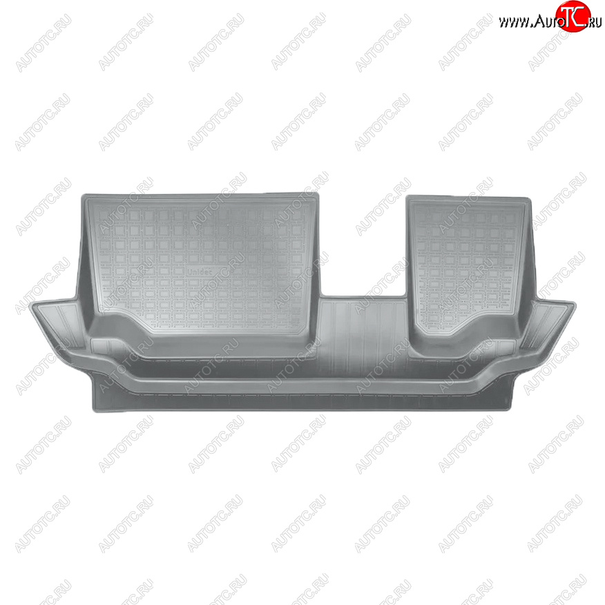 1 339 р. Коврик салона Norplast Unidec (3 ряд)  Seat Tarraco  KN2 (2018-2025) (Цвет: серый)  с доставкой в г. Майкоп