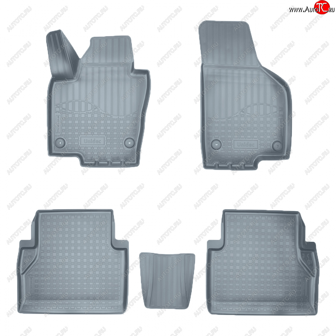 3 089 р. Коврики салона Norplast Unidec (5 мест)  Seat Alhambra  7N (2010-2020) дорестайлинг, рестайлинг (серые)  с доставкой в г. Майкоп