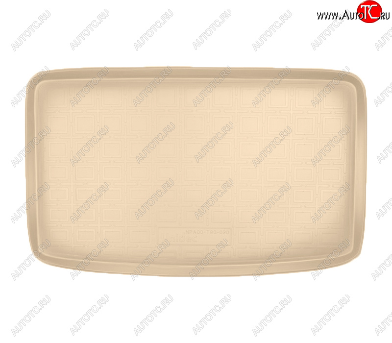 1 209 р. Коврик багажника Norplast Unidec  Seat Alhambra  7N (2010-2020) дорестайлинг, рестайлинг (Цвет: бежевый)  с доставкой в г. Майкоп