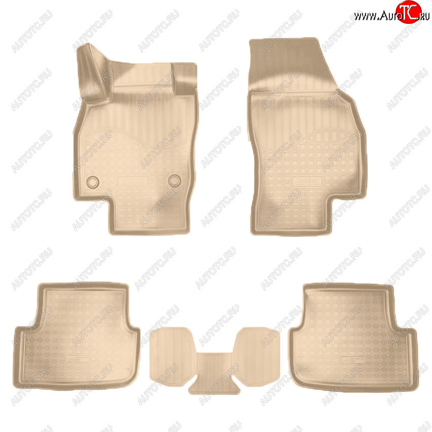 2 189 р. Коврики салона Norplast  Seat Arona (2017-2025) (Цвет: бежевый)  с доставкой в г. Майкоп