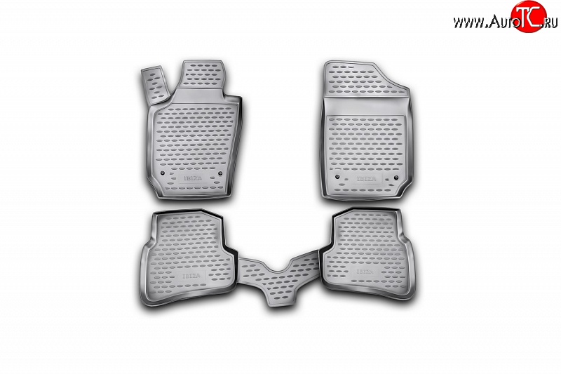 2 499 р. Коврики в салон Element 4 шт. (полиуретан) Seat Ibiza 6J хэтчбэк 5 дв. доресталийнг (2008-2012)  с доставкой в г. Майкоп