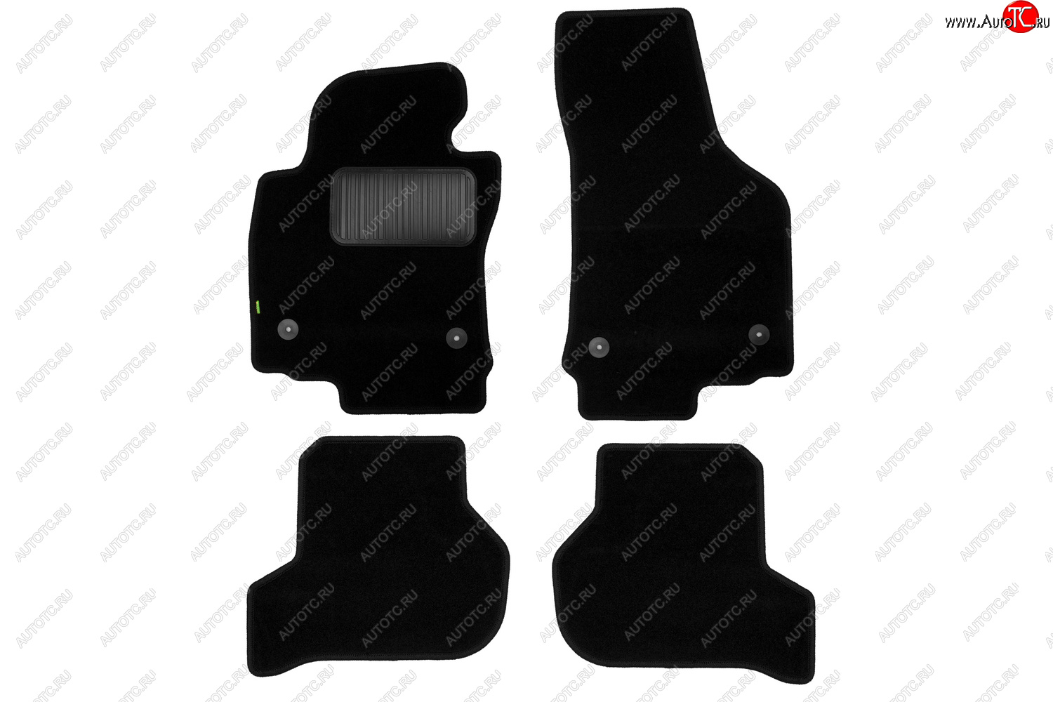 299 р. Текстильные коврики салона Klever Standart Seat Leon 1P хэтчбэк 5 дв. дорестайлинг (2005-2009) (Черные)  с доставкой в г. Майкоп
