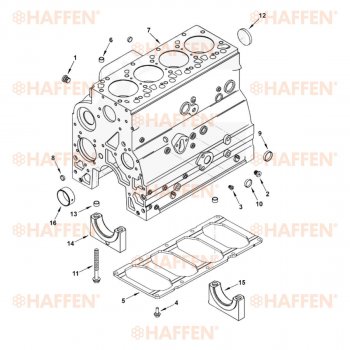 116 999 р. Блок цилиндров (4ISBe, 4ISDe V=4.5) HAFFEN НЕФАЗ 3299 (2004-2006)  с доставкой в г. Майкоп. Увеличить фотографию 9