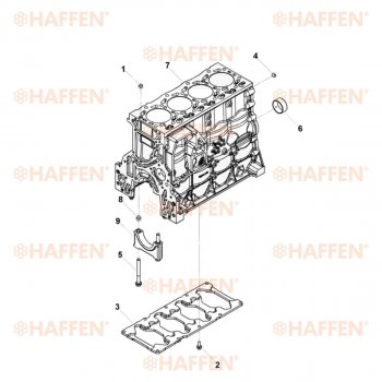 100 999 р. Блок цилиндров ISF 3.8 (Евро 4) HAFFEN МАЗ 4370 Зубренок (1999-2015)  с доставкой в г. Майкоп. Увеличить фотографию 6