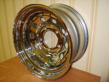7 299 р. Диск усиленный JEEP стальной хромированный 5х114,3 10хR15 d84 ET-50 OFF-ROAD Wheels 1510-51484ch-50  с доставкой в г. Майкоп. Увеличить фотографию 1