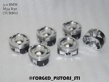 Поршни (3,0l M54B30 ТУРБО (CR=8,2) кольца 1,5/1,5/2,0) СТИ BMW 3 серия  E46 - Z4  E85 (диаметр поршня: 84.00 мм)