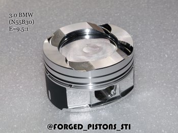 Поршни (BMW 3,0l N55B30 (CR=9,5) кольца 1,5/1,5/2,0) СТИ BMW 1 серия ( F21,  F20) - X6 ( E71,  F16) (диаметр поршня: 84.00 мм)