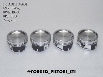 17 999 р. Поршни (VolksWagen 2,0 AXX (CR=9,0) кольца 1,2/1,5/2,0) СТИ Volkswagen Passat B6 универсал (2005-2010) (диаметр поршня: 82,50 мм)  с доставкой в г. Майкоп. Увеличить фотографию 2