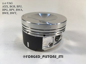 17 999 р. Поршни (VolksWagen 2,0 AXX (CR=10,5) кольца 1,2/1,5/2,0) СТИ Volkswagen Passat B6 универсал (2005-2010) (диаметр поршня: 82,50 мм)  с доставкой в г. Майкоп. Увеличить фотографию 2