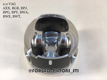 17 999 р. Поршни (VolksWagen 2,0 AXX (CR=10,5) кольца 1,2/1,5/2,0) СТИ Volkswagen Passat B6 универсал (2005-2010) (диаметр поршня: 82,50 мм)  с доставкой в г. Майкоп. Увеличить фотографию 3