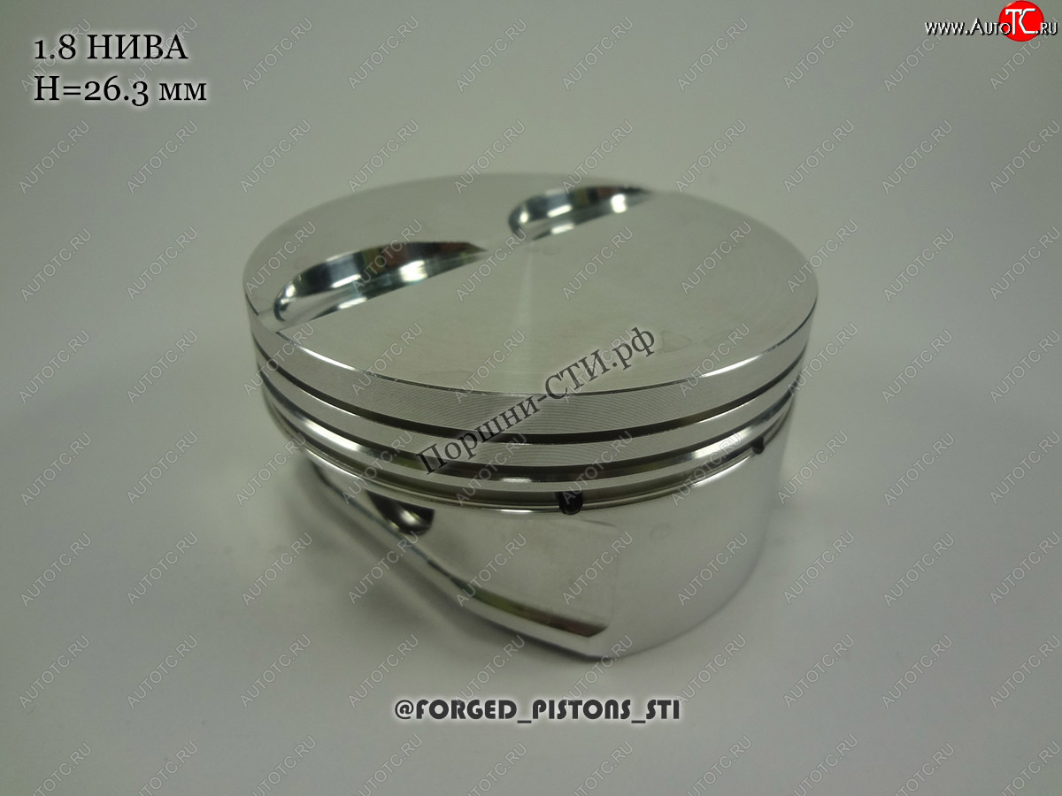 16 599 р. Поршни (2121 высота 26.3 палец 19/50 клапана 39мм кольца 1,2/1,5/2,0 плоский 1,85) СТИ Лада Нива 4х4 2121 3 дв. дорестайлинг (1977-2019) (диаметр поршня: 82,00 мм)  с доставкой в г. Майкоп