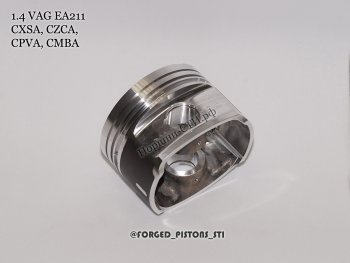 18 599 р. Поршни (VolksWagen 1,4tsi CXSA, CZCA, CPVA, CMBA EA211 под палец 19/47мм) СТИ Audi A3 8VS седан дорестайлинг (2012-2016) (диаметр 74.5 мм под серийные кольца 1,2/1,2/2,0 мм)  с доставкой в г. Майкоп. Увеличить фотографию 6
