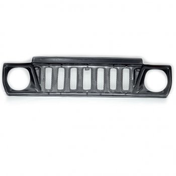 1 239 р. Решетка радиатора Jeep Cherokee (с сеткой) Автодемик Лада нива 4х4 2121 (Legend) 3 дв. 2-ой рестайлинг (2021-2025)  с доставкой в г. Майкоп. Увеличить фотографию 3