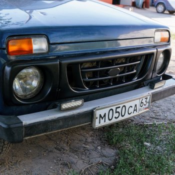 949 р. Декоративная решетка радиатора Autodemic Шашки Лада нива 4х4 2121 (Legend) 3 дв. 2-ой рестайлинг (2021-2025)  с доставкой в г. Майкоп. Увеличить фотографию 2