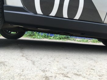 2 259 р. Пороги Автостайл Renault Logan 1 дорестайлинг (2004-2010)  с доставкой в г. Майкоп. Увеличить фотографию 9