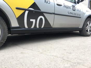 2 259 р. Пороги Автостайл Renault Logan 1 дорестайлинг (2004-2010)  с доставкой в г. Майкоп. Увеличить фотографию 10